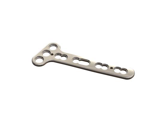 Small T-Plate, Oblique Angled, 3.5mm 